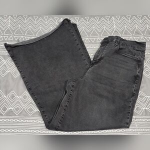 Frame Black Le Palazzo Cropped High Waisted Jeans Size 30